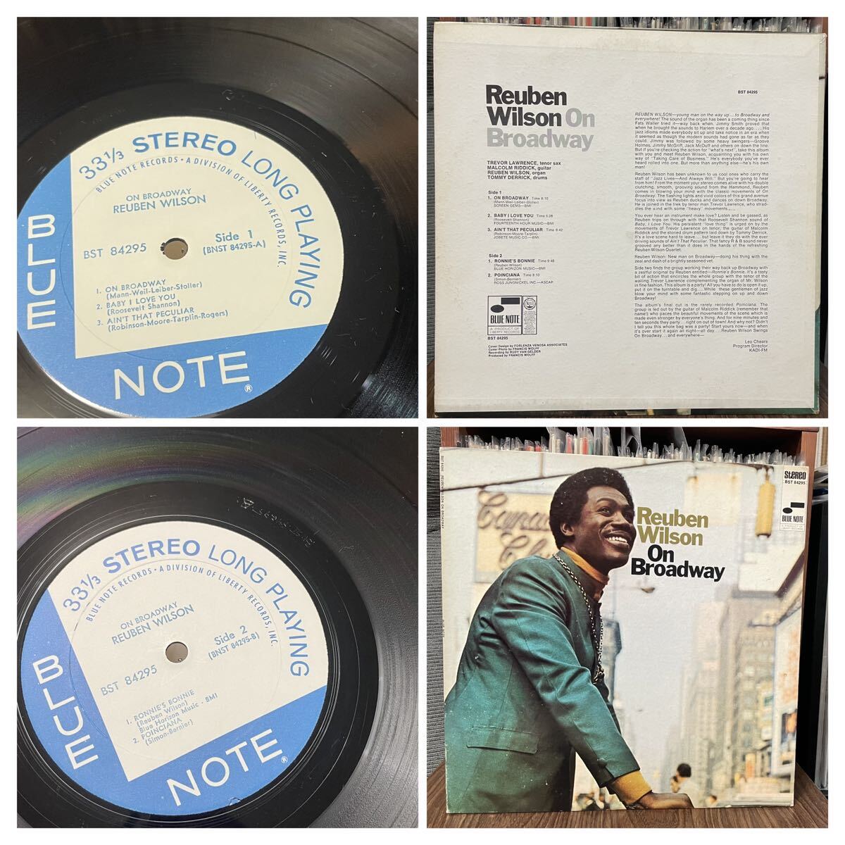 送料込み米盤Blue Note Libertyレーベル「REUBEN WILSON3タイトル」/ON BROADWAY BST 84295/LOVE BUG BST 84317/blue mode BST 84343 _画像2