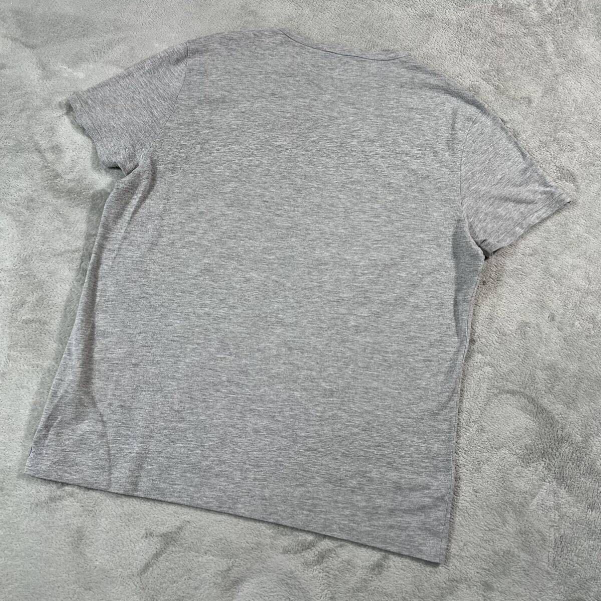 1円〜　美品　MONCLER モンクレール　ペイントデザイン　半袖Tシャツ　グレー　Lサイズ 7338_画像2