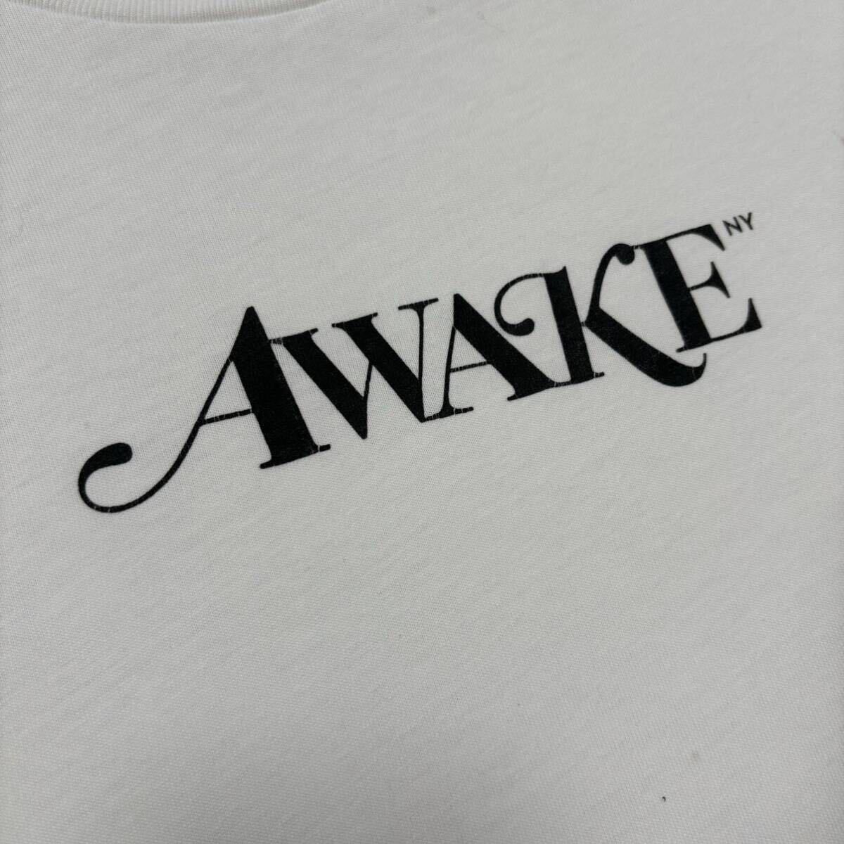 1円〜 MONCLER AWAKE モンクレール 半袖Tシャツ ホワイト Mサイズ 7652の画像3