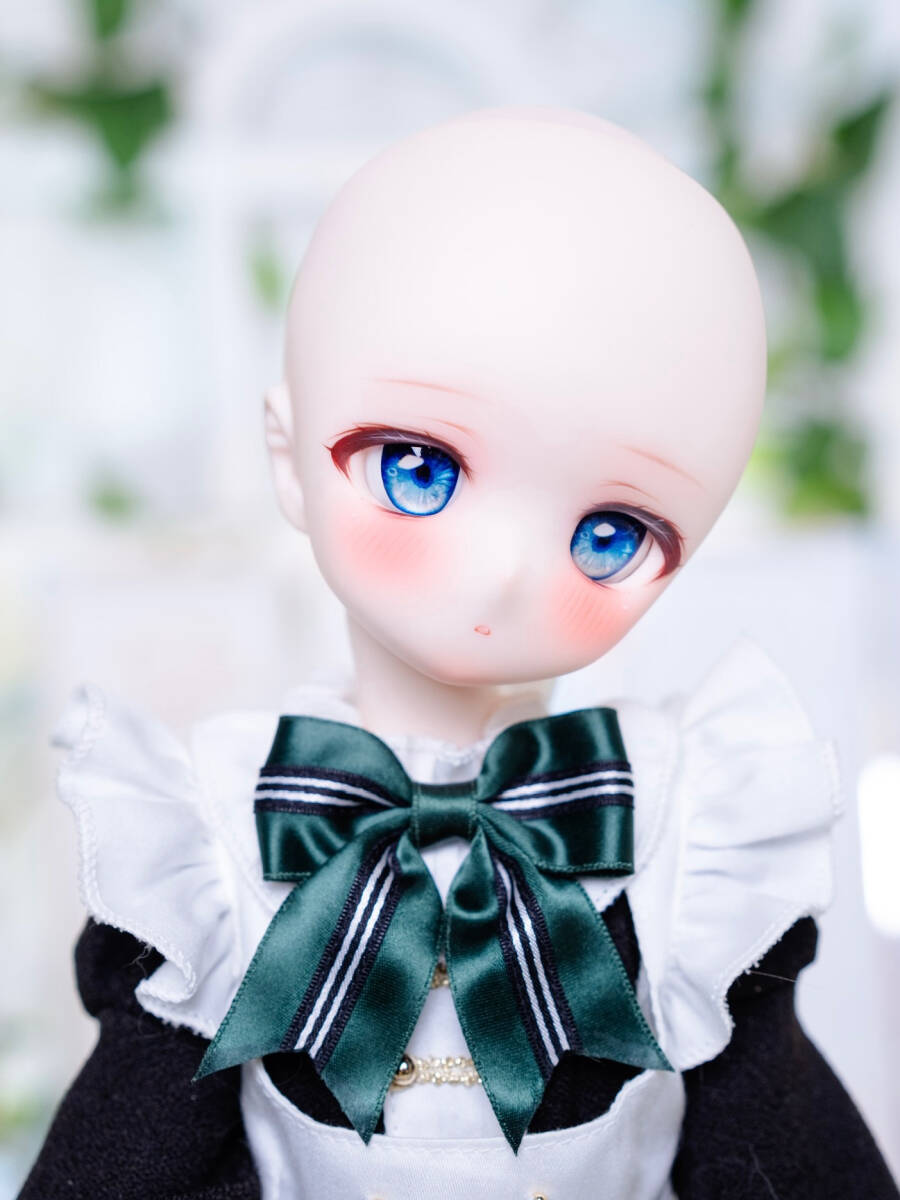 『ねねこ』 DDH-01 カスタムヘッド SW肌（セミホワイト）+レジンアイ3種（難あり） ドルフィードリーム MDD Mini Dollfie Dream