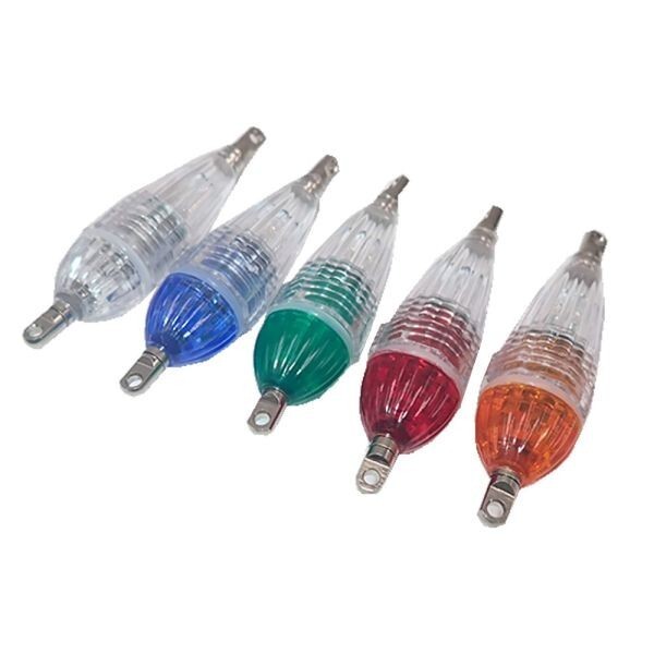 1円 LED 集魚灯 5カラー 6cm 5個セット 水中ライト 夜釣り 仕掛け ミニ 2oの画像2