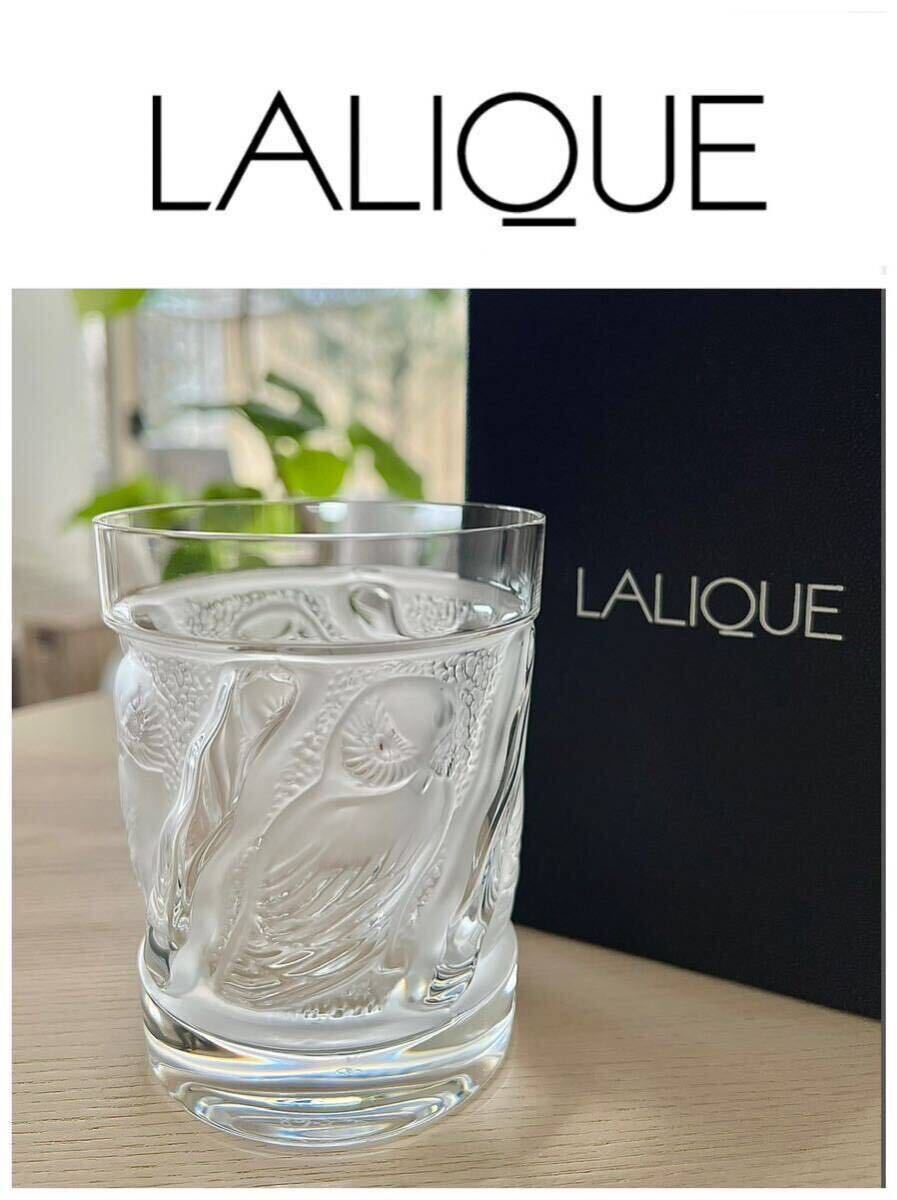 LALIQUE ラリック ユロット オールドファッション タンブラー / ロックグラス クリスタル フクロウ ふくろう ハンドメイド 手作り 希少 梟_画像1