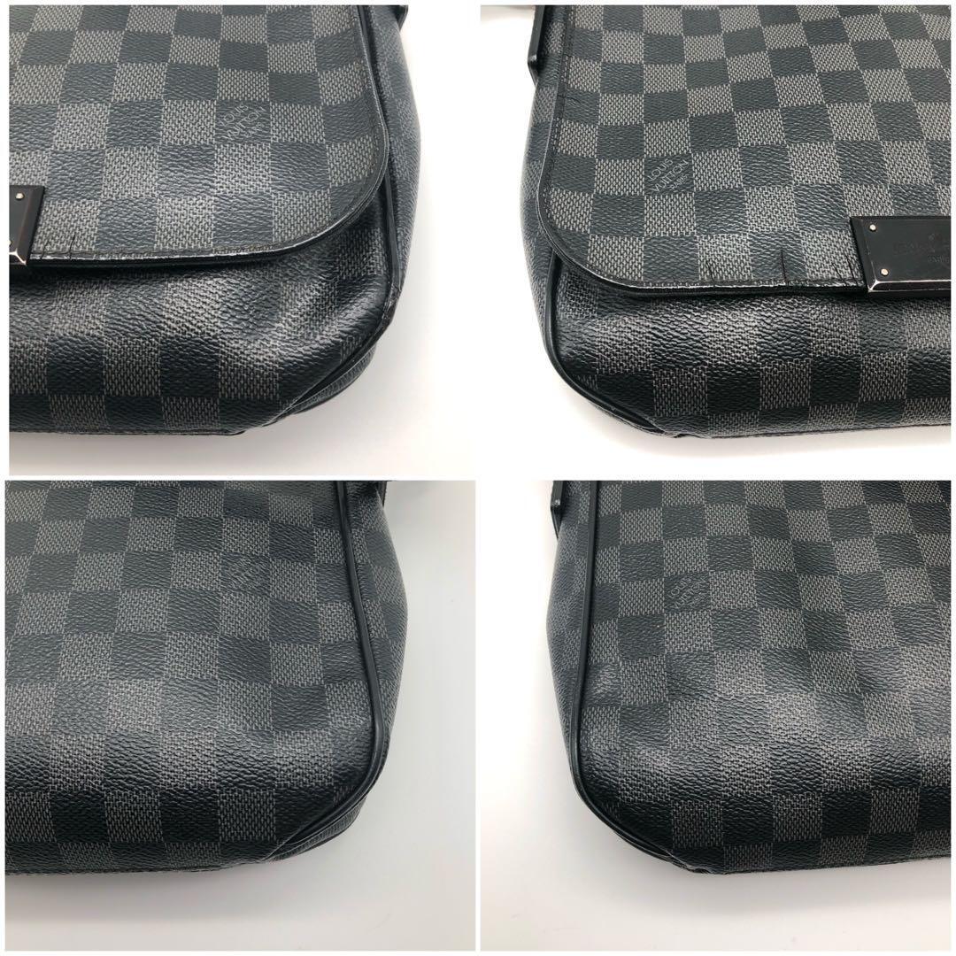 【鑑定済】LOUIS VUITTON ルイヴィトン ダミエグラフィット ディストリクトPM メッセンジャー ショルダーバッグ N41260の画像2