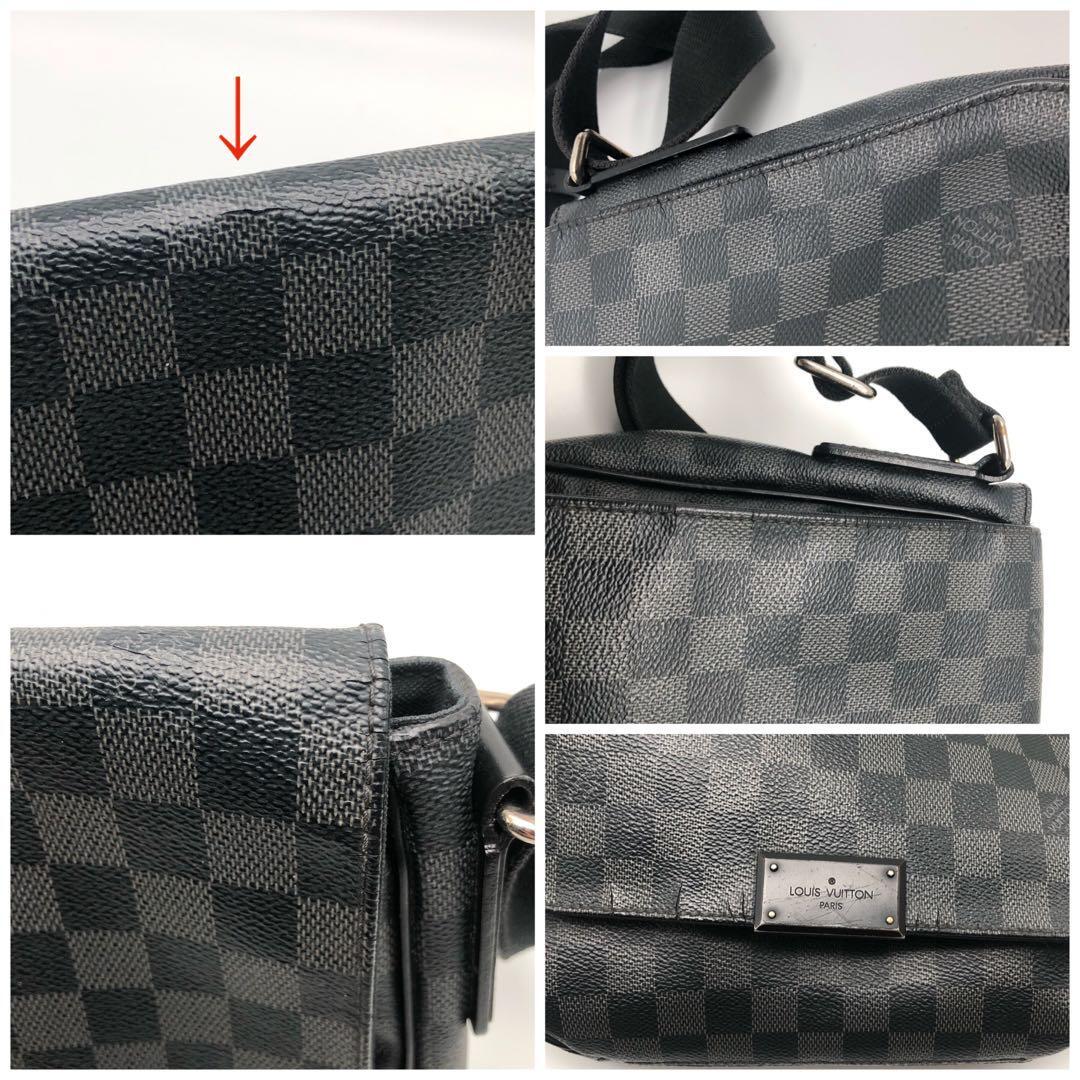 【鑑定済】LOUIS VUITTON ルイヴィトン ダミエグラフィット ディストリクトPM メッセンジャー ショルダーバッグ N41260_画像8