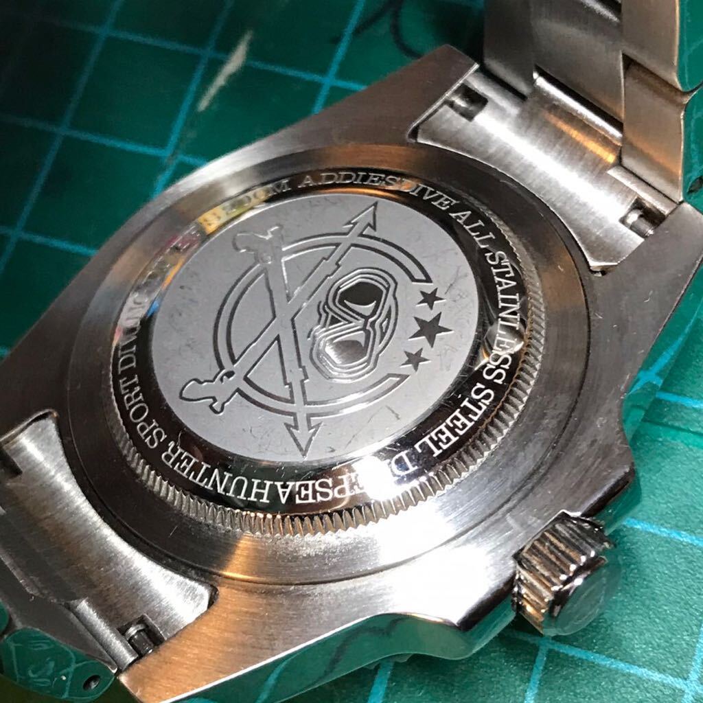 ADDIESDIVE サブマリーナオマージュ メンズ腕時計 ダイバーズウォッチ クォーツ 夜光 ケース付き コマ付属の画像7