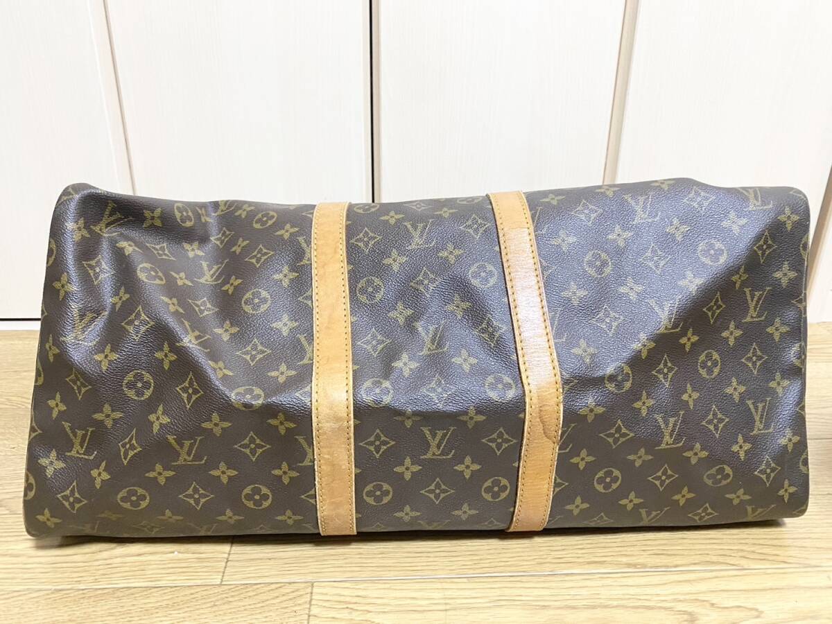 【良品】LOUIS VUITTON ルイヴィトン モノグラム キーポル55 ボストンバッグ M41424 旅行 出張 ビジネス_画像6