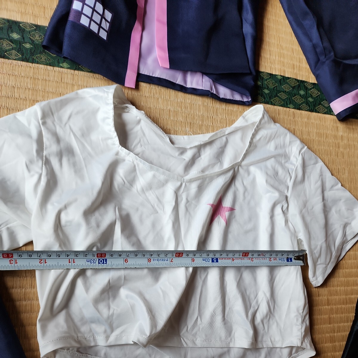 アークナイツ マンティコア Mサイズ同等 一円スタートコスプレ衣裳 (白ベルトに紫模様の色うつりがあります) ロングジャケットの画像2