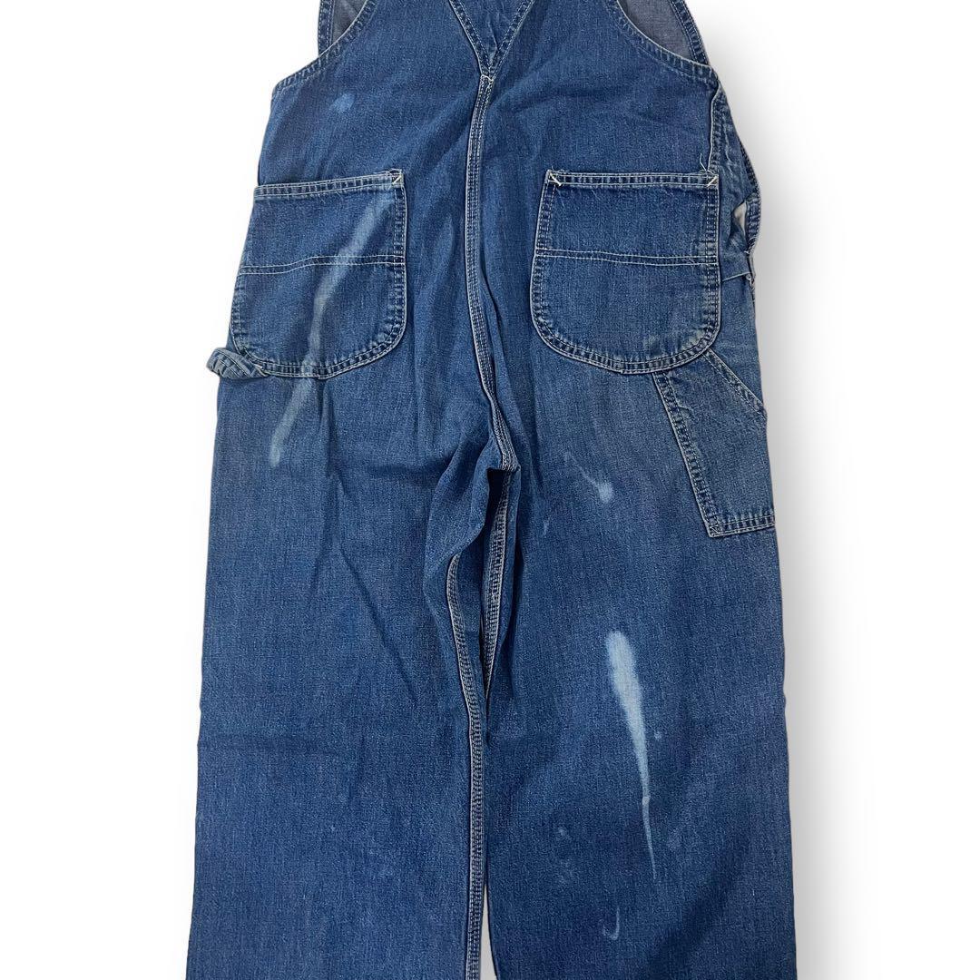 70s Lee リー 白タグ デニム オーバーオール USA製 ヴィンテージ 70s Lee リー 白タグ デニム オーバーオール USA製 ヴィンテージ