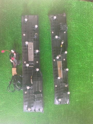 日産 エルグランド TE52 前期 純正 OP LED スカッフプレート キッキングプレート 左右セット 青イルミ 点灯テストOK Z548-01の画像9