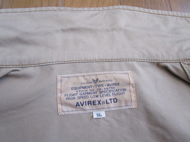  Avirex work shirt jacket XL back Logo 