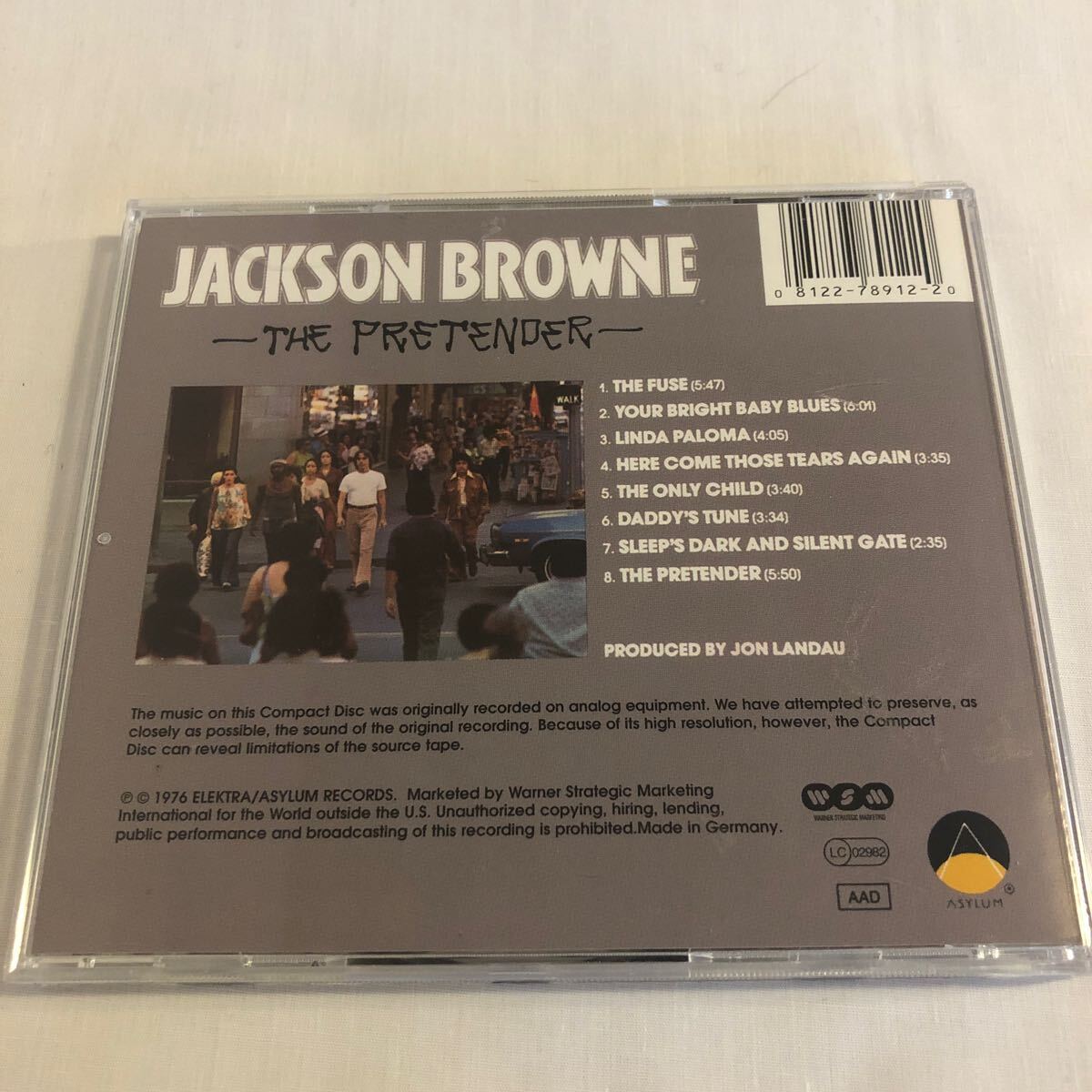 【サイン入り】jackson brown/the pretender ジャクソン・ブラウンの画像3
