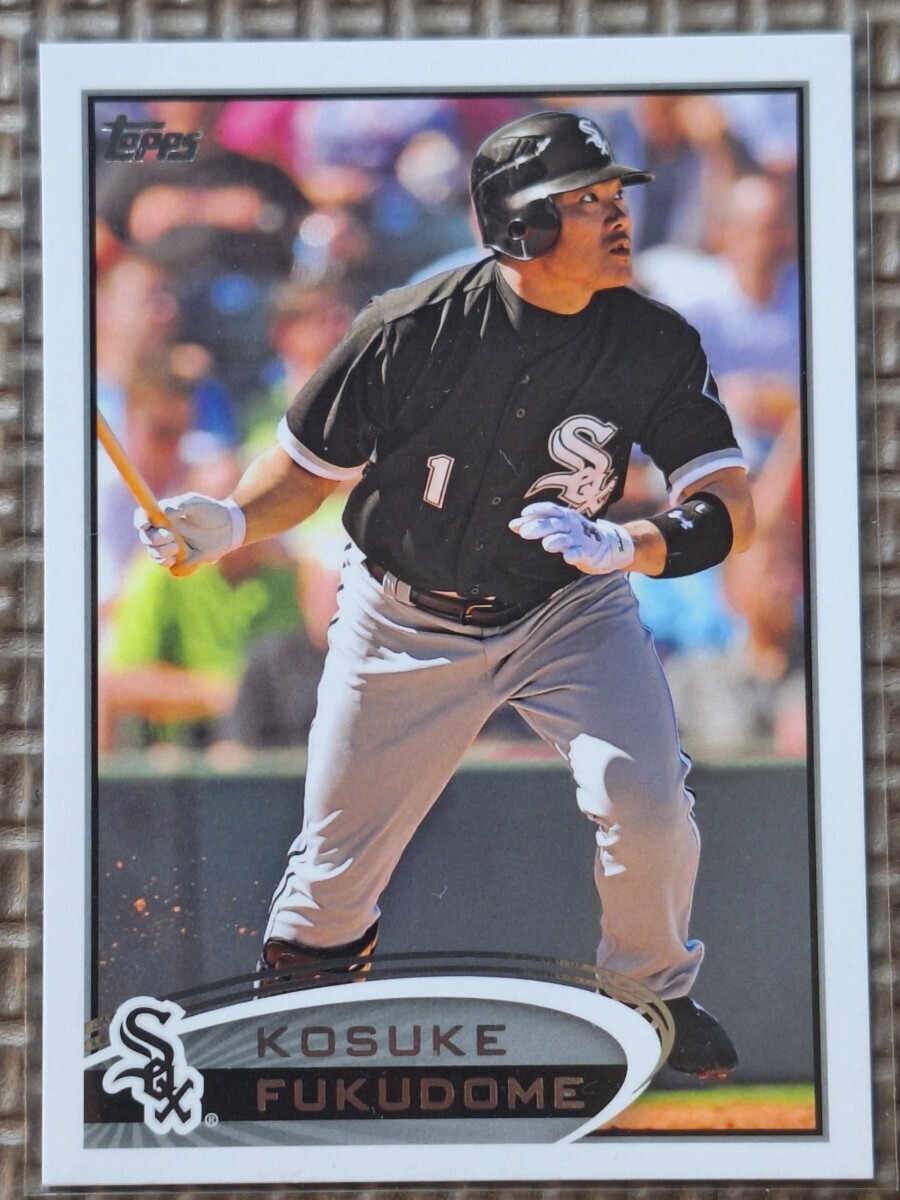 2012 Topps #342 KOSUKE FUKUDOME Chicago White Sox Chicago Cubs Hanshin Tigersの画像1