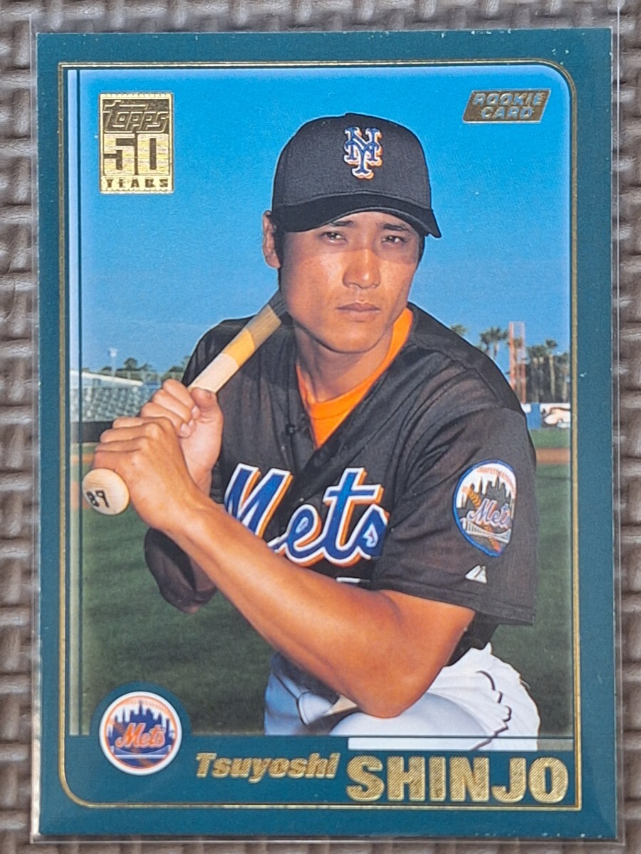 2001 Topps #725 TSUYOSHI SHINJO RC New York Mets Hanshin Tigers_画像1