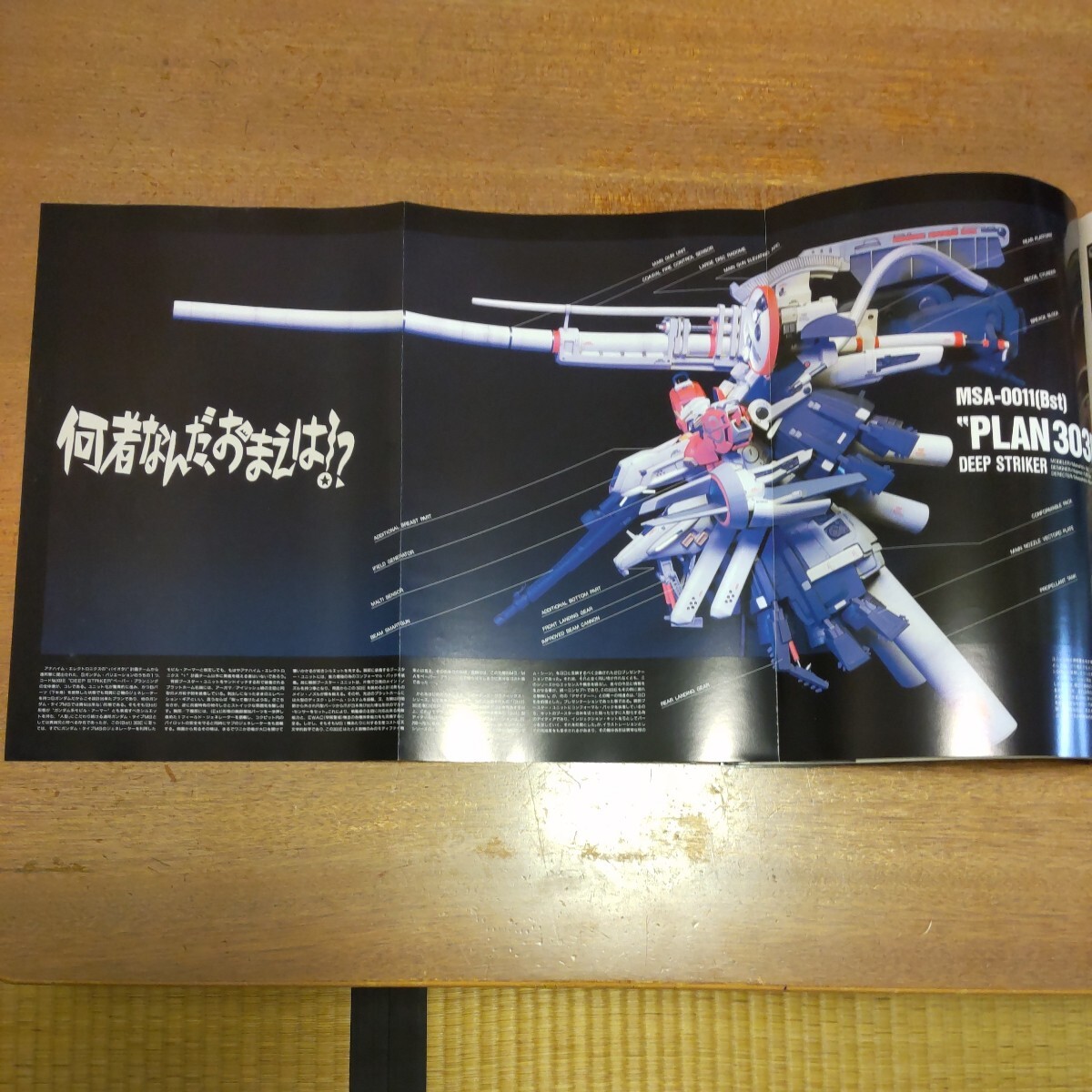  Gundam * см фланель модель графика Special Edition большой Япония картина 2000 год 5 месяц no. 9. obi есть 