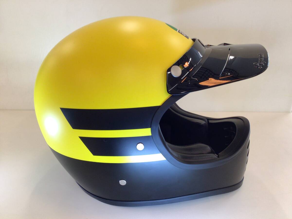 AGV オフロードヘルメット X101 002-DUST MATT YELLOW/BLACK Sサイズ ※アジアンフィット 【店頭在庫箱無】_画像8