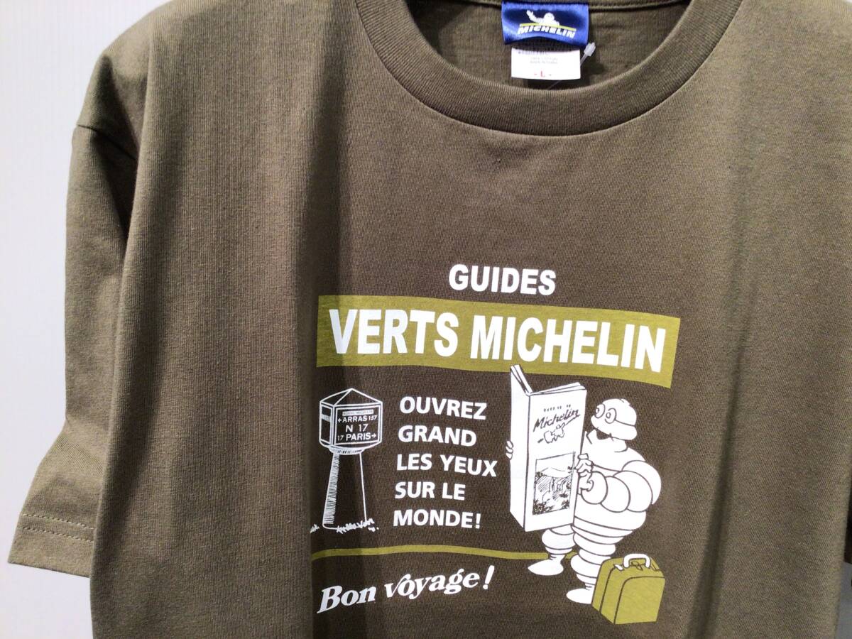 [ новый товар не использовался товар ]MICHELIN( Michelin ) футболка * гид viva n dam Michelin T-Shirts Guide оливковый L размер 220210