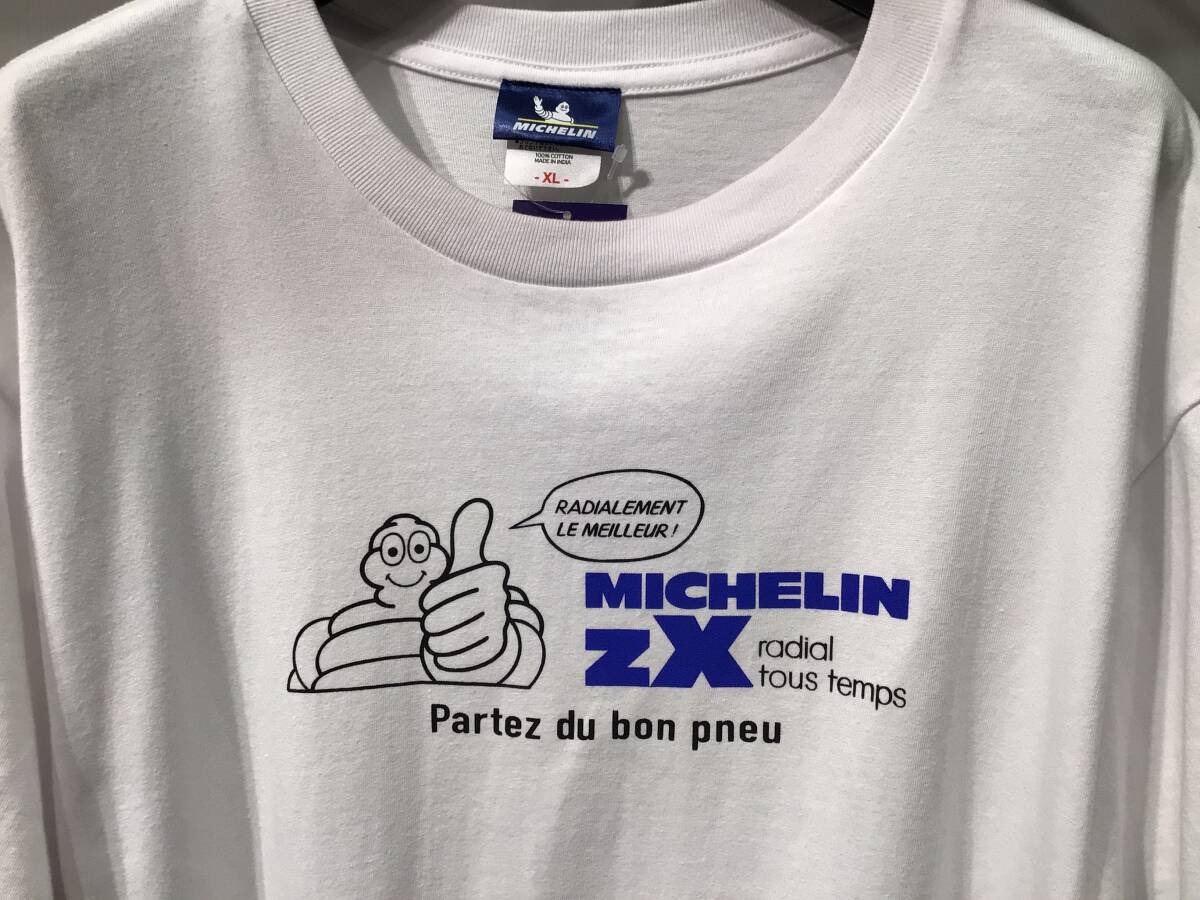 【新品未使用品】MICHELIN（ミシュラン） Tシャツ ZX 219948 White  XLサイズの画像3