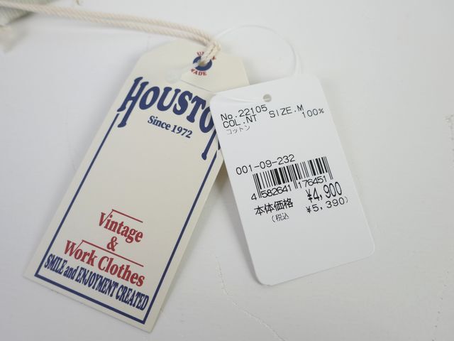 【送料無料 35%OFF】HOUSTON ヒューストン ピグメント ヘビーウェイト プリントTシャツ「LASALLE」 NO.22105 NATURAL_Mサイズ_画像6