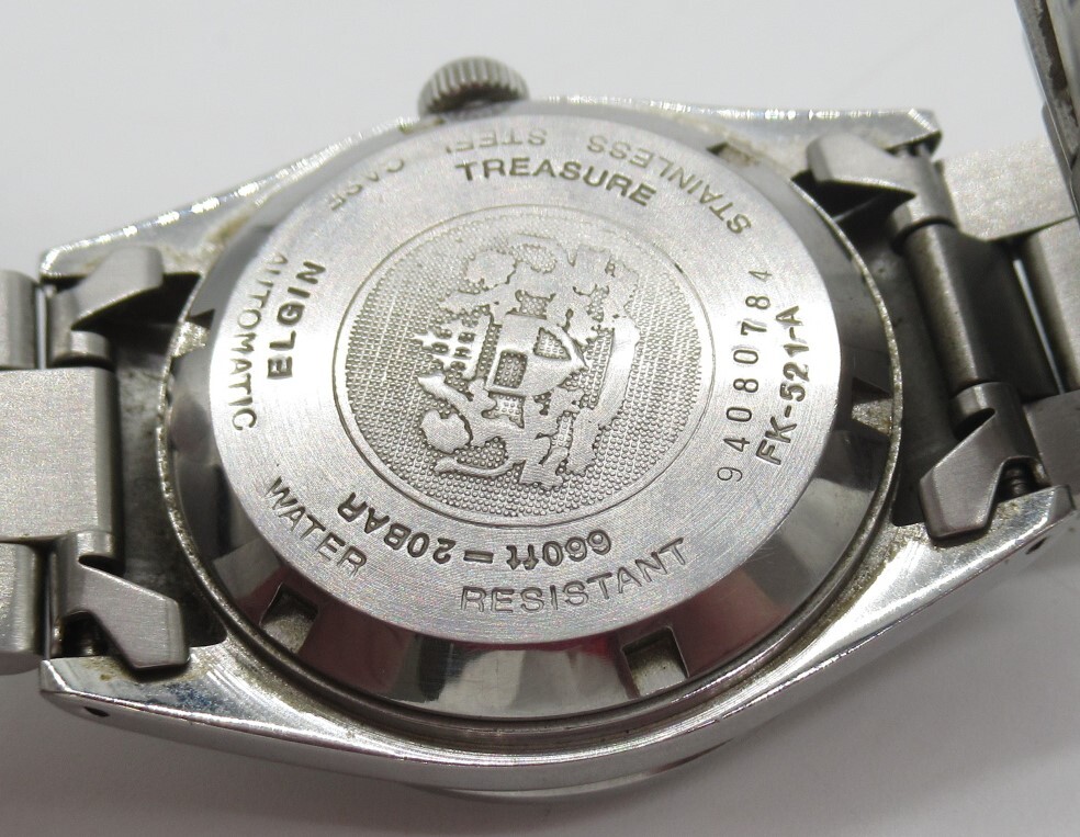 【26209】 ELGIN エルジン 自動巻き FK-521-A メンズ 稼働 中古稼働 送料無料_画像6