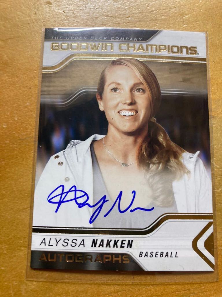 2023 Upper Deck Goodwin Champions Alyssa Nakken On Card Auto #A-ANの画像1