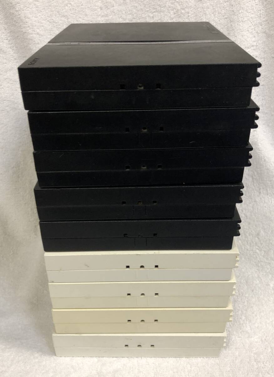 PS2 本体 ジャンク品 SCPH-70000×5 SCPH-77000×3 SCPH-79000 計9台セットの画像2