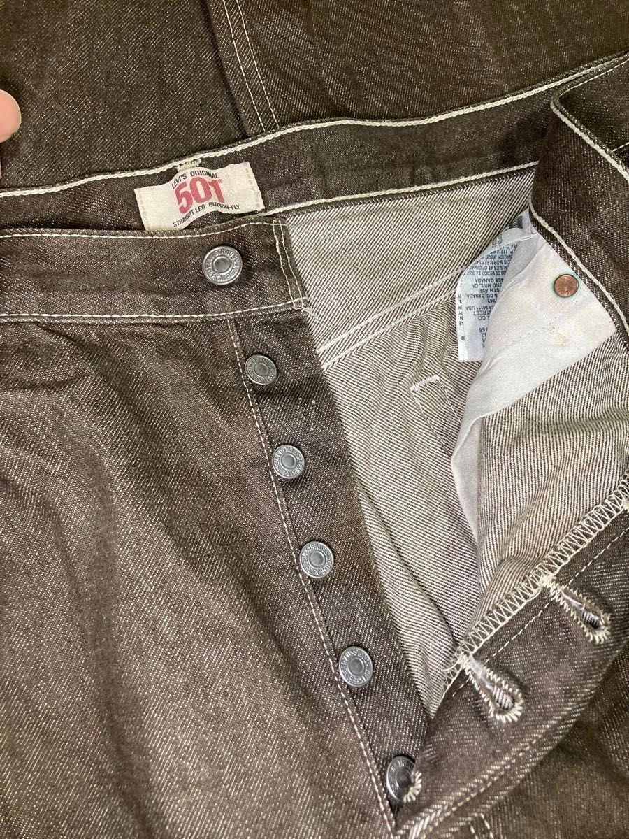 Levi's リーバイス 501 先染め ブラウンデニム カラーデニム Levi's リーバイス 501 先染め ブラウンデニム カラーデニム