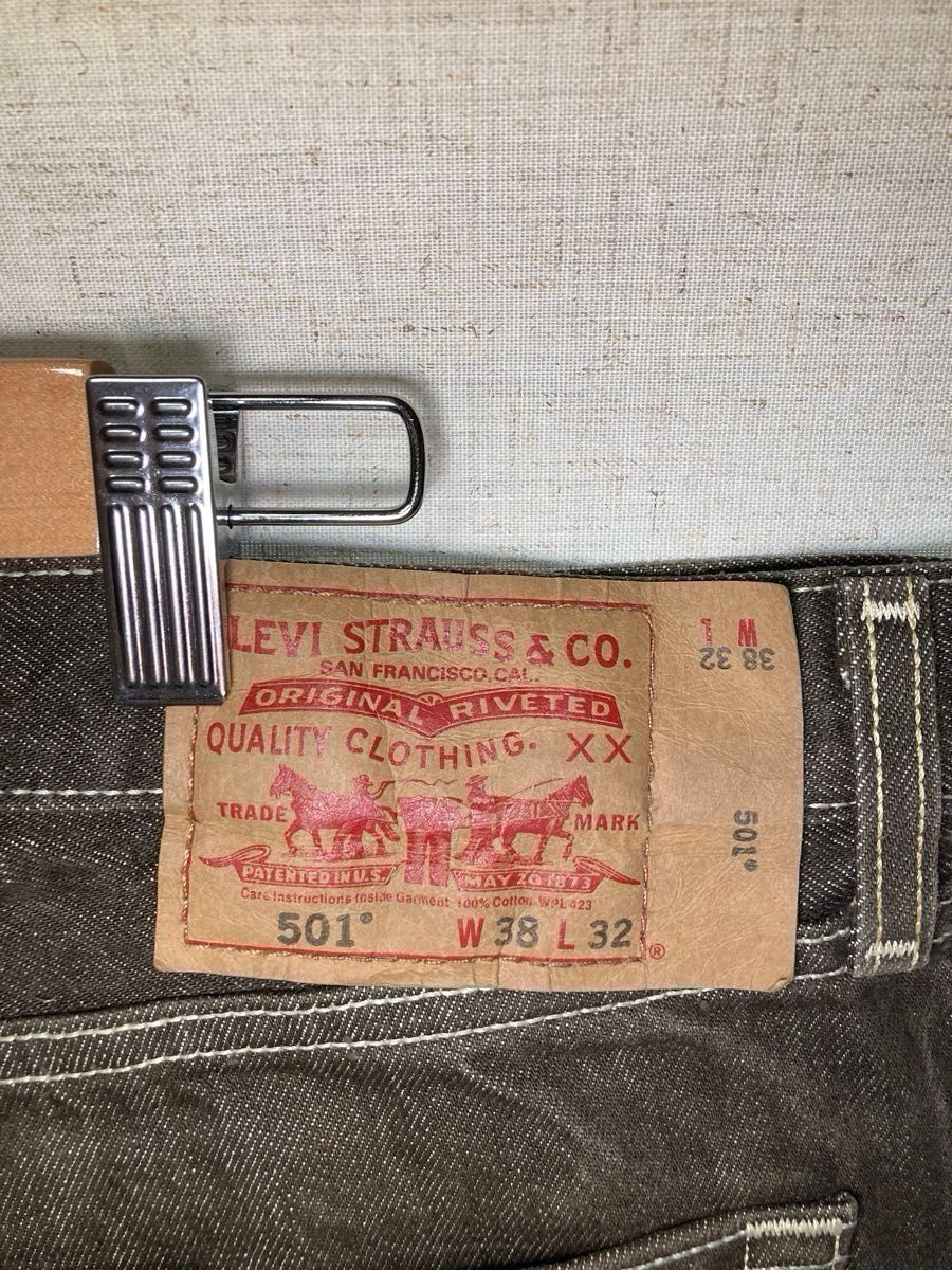 Levi's リーバイス 501 先染め ブラウンデニム カラーデニム Levi's リーバイス 501 先染め ブラウンデニム カラーデニム