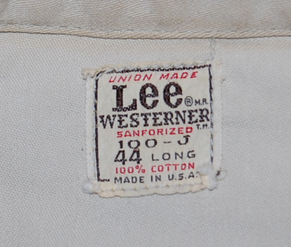 ビンテージ Lee 100-J WESTERNER ウエスターナー 60年代初期 44 LONGの画像3