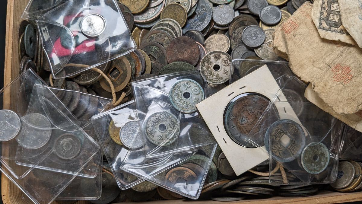 W04151 古美術 古銭 硬貨 貨幣 硬幣 日本古銭 コイン 大量まとめ 総重量約4.28kg アンティーク_画像7