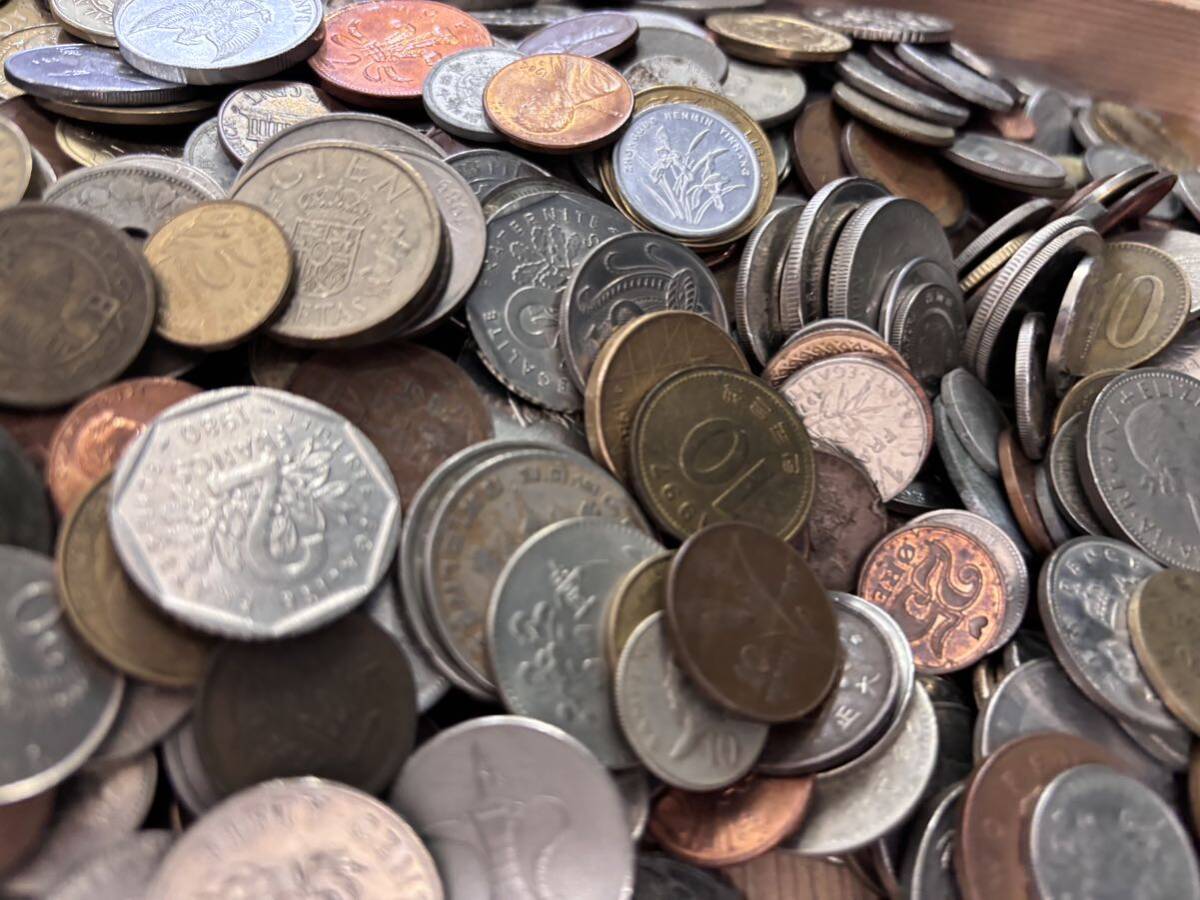 S4196 古美術 古銭 硬貨 貨幣 硬幣 外国銭 世界コイン 大量まとめ 約4.2kg アンティークの画像10
