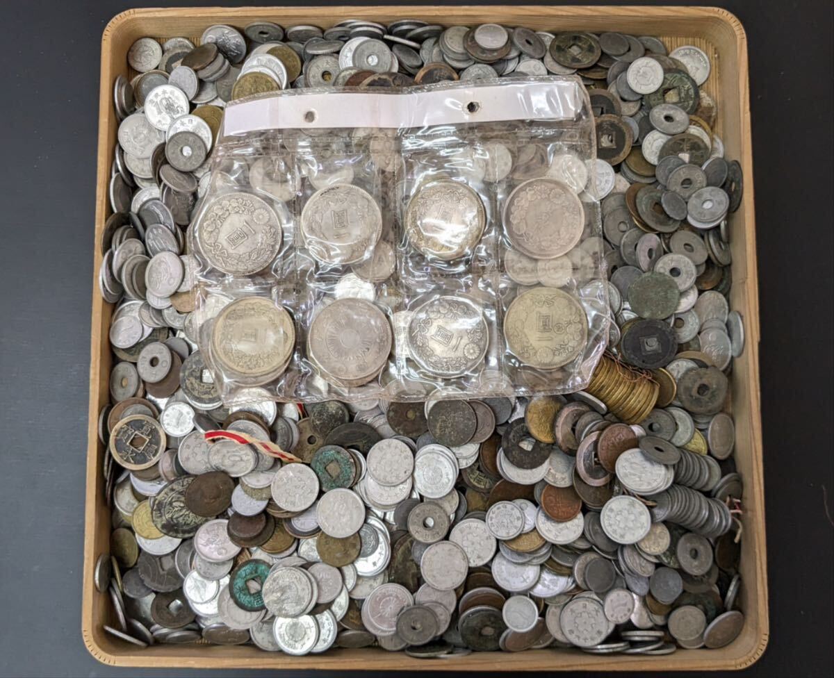 W04162 古美術 古銭 硬貨 貨幣 硬幣 外国銭 世界コイン 総重量約4.32kg アンティークの画像2