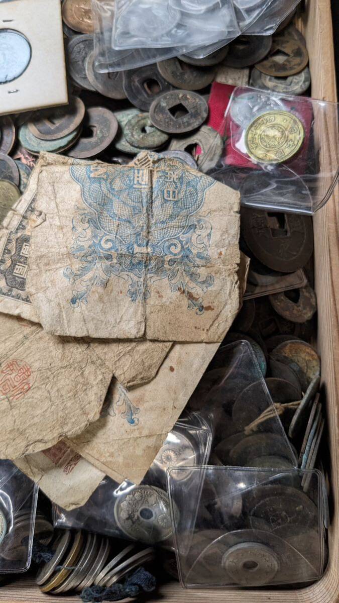 W04151 古美術 古銭 硬貨 貨幣 硬幣 日本古銭 コイン 大量まとめ 総重量約4.28kg アンティーク_画像6