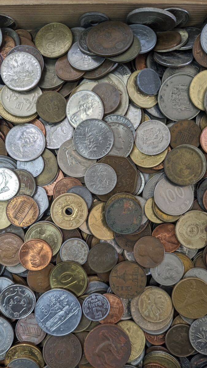 S4240 古美術 古銭 硬貨 硬幣 貨幣 外国銭 世界コイン 大量まとめ 総重量約5.00kg アンティークの画像4