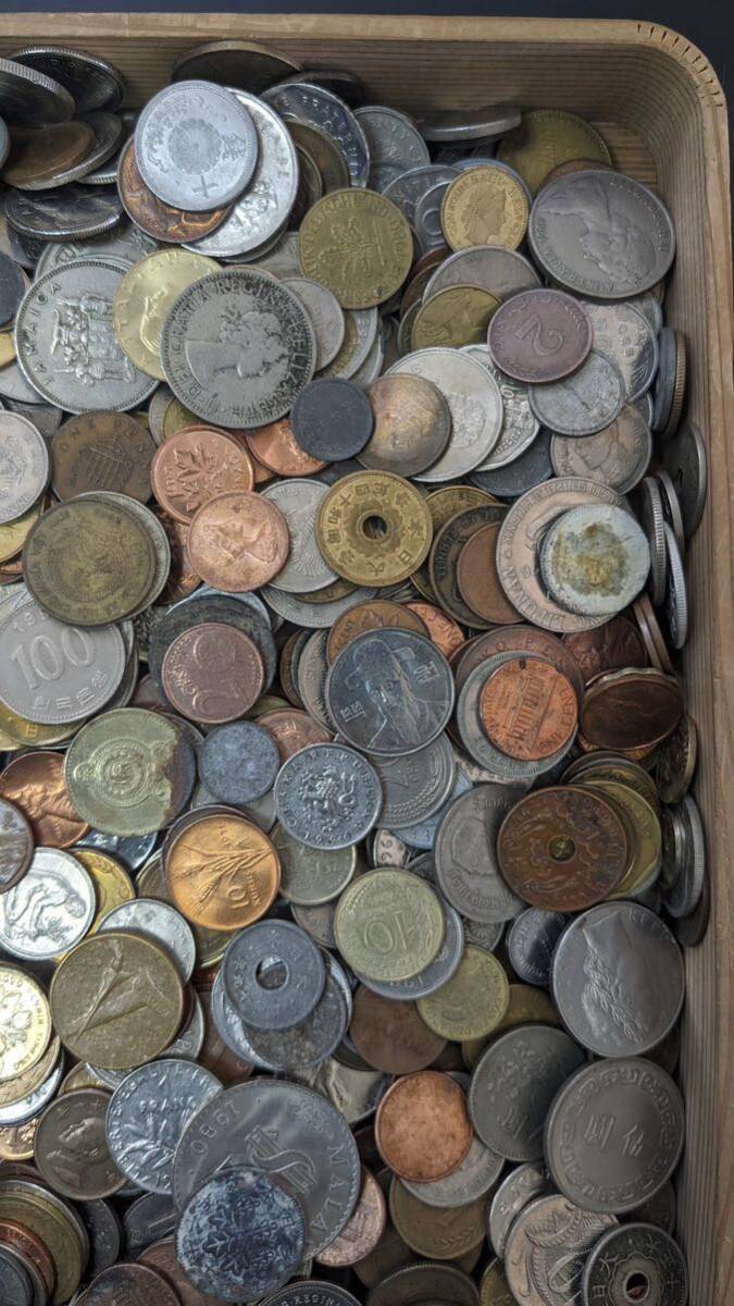 S4240 古美術 古銭 硬貨 硬幣 貨幣 外国銭 世界コイン 大量まとめ 総重量約5.00kg アンティークの画像5