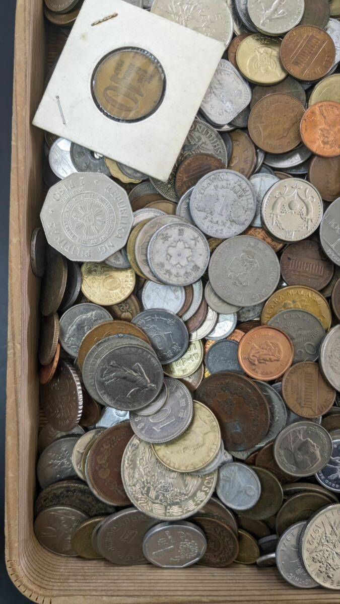 S4240 古美術 古銭 硬貨 硬幣 貨幣 外国銭 世界コイン 大量まとめ 総重量約5.00kg アンティークの画像6