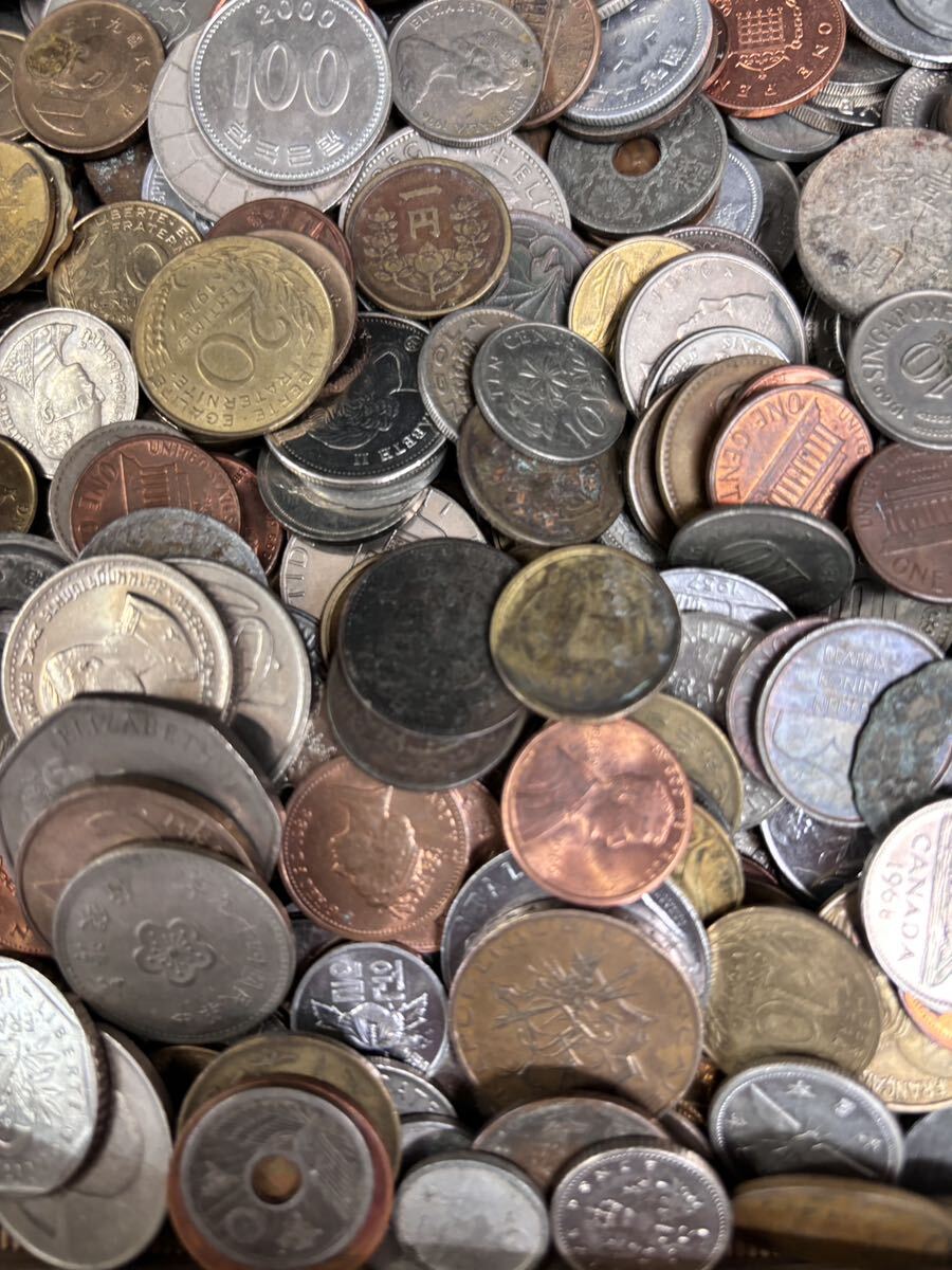 S4199 古美術 古銭 硬貨 貨幣 硬幣 外国銭 世界コイン 大量まとめ 約3.52kg アンティークの画像7