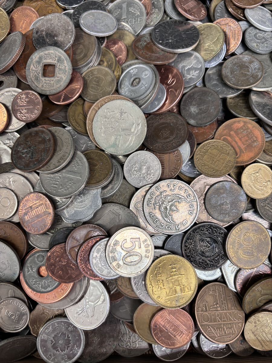 S41901 古美術 古銭 硬貨 貨幣 硬幣 外国銭 世界コイン 大量まとめ 約5.06kg アンティークの画像7