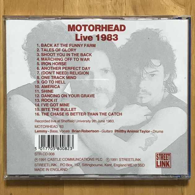 輸入盤 Motorhead:モーターヘッド / Live 1983の画像2