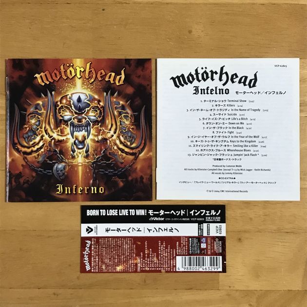 帯付国内盤 CDエキストラ仕様 Motorhead : モーターヘッド / Inferno:インフェルノの画像6
