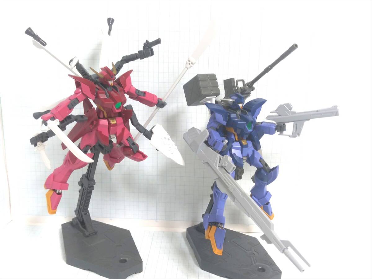 【送料無料】[組立済・ジャンク] HGBDインパルスガンダムアルク/ランシエ/HGBCパワードアームズパワーダーなどウェポン5個 説明書つきの画像9