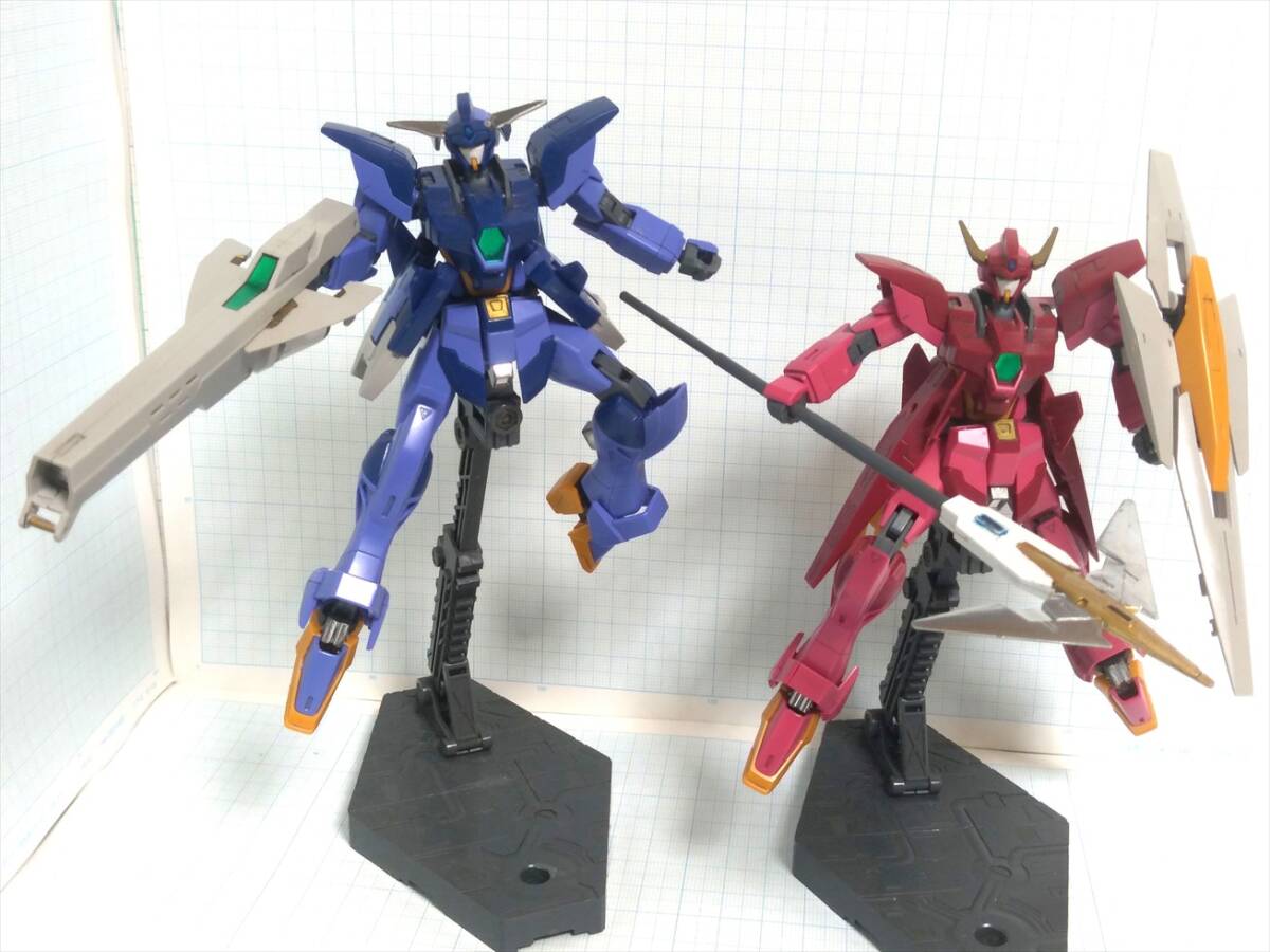 【送料無料】[組立済・ジャンク] HGBDインパルスガンダムアルク/ランシエ/HGBCパワードアームズパワーダーなどウェポン5個 説明書つきの画像2