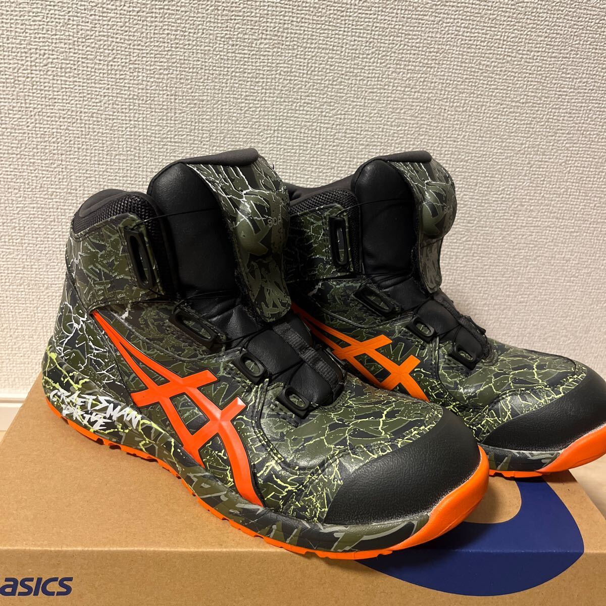 asics limitation color CP304 Boa safety shoes Asics wing job is ikatto dial type safety shoes secondhand goods beautiful goods 26cm