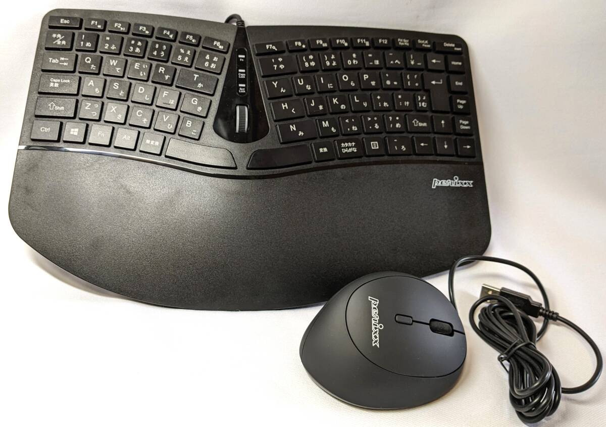 Perixx L gono Miku s wire compact keyboard & mouse set PERIDUO-406 black key segmented 
