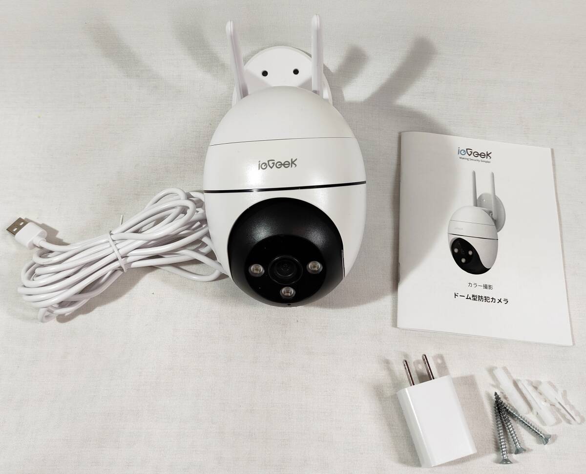 [1 jpy exhibition ]ieGeek security camera outdoors 300 ten thousand pixels 360°PTZ installing 24 hour usually video recording color night vision human body detection Wifi motion detection ZS-GQ2