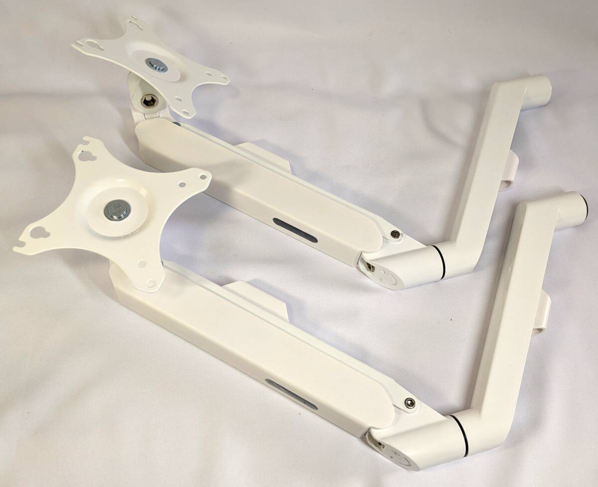 [1 иен лот ] двойной монитор arm белый DAM2008.030019 двойной выдерживаемая нагрузка 2-9kg VESA:75×75 100×100mm 30 дюймовый 