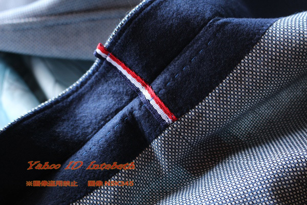 新品■紳士C&A46Y藍白 デザイナーズ ブレザー XS 小さいサイズ◆メンズ ドット織 テーラード ジャケット アウター 軽量 ネイビー 紺の画像6