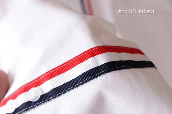 新品■GIANLARINI トリコロール ボーダーライン シャツXXL/白◆春 メンズ オックスフォード ホワイトYシャツ 長袖 大きいサイズ お洒落の画像8