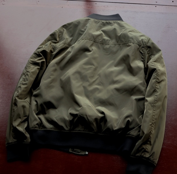  new goods regular goods rare # Italy Toilor&Son MA-1 nylon jacket khaki [52 XL] men's military cotton inside quilt spring blouson jumper 