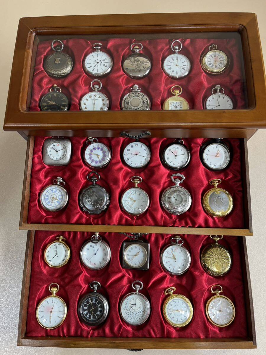 古の時計 郷愁の懐中時計コレクション 30点専用ケース 