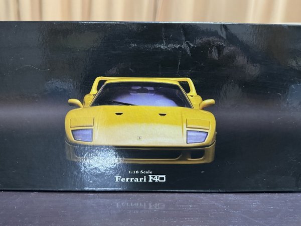 レア商品★京商 Ferrari F40 イエロー　DI-CAST MODEL 1:18 SCALE 　支払い２４H以内限定